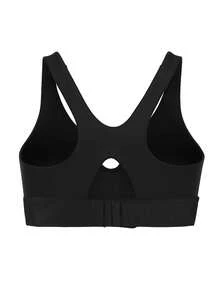 Puma Reflective All Over Print Women's Running Bra Black - Black and White - View 2