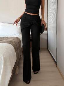 Rafferiza 优雅高腰显瘦高弹直筒休闲打底裤（女士款）