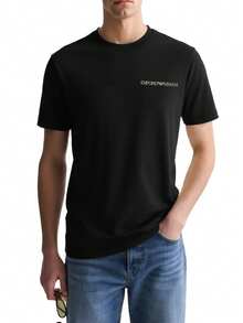 Emporio Armani Men's T-Shirt 2 Pack Black - Black - View 3