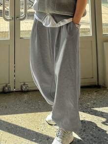 DAZY 男士秋冬保暖宽松抽绳运动裤