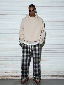 Men's Plaid Casual Pants For Spring And Autumn, 2000s Style, Fall