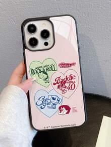 THE POWERPUFF GIRLS X SHEIN 1pc Cute And Creative Cartoon Collaboration With A Cat Pattern, High-End Texture, Simple, Fully Transparent, Shockproof And Fashionable Phone Case. Halloween And Christmas Gift, Compatible With IPhone - Multicolor - View 3