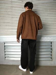 LOGEQI Men Jackets And Coats - Coffee Brown - View 8