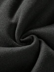 Manfinity Homme 男士休闲情人节卡通男孩女孩印花黑色套头衫 - 黑色 - 查看 7