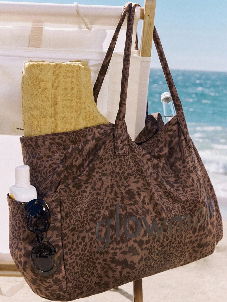 Bolso de lona grande con bolsillos laterales, gran capacidad de almacenamiento de 27L, para gimnasio, estudio, viajes, vacaciones, uso diario y actividades