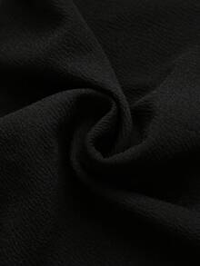 SHEIN Franclia Women's Solid Color High Waist Elegant Flare Pants With Rhinestones Black Flare Pants Flared Pants Bell Bottom Pants Goth Pants Flared Leggings - Black - View 6