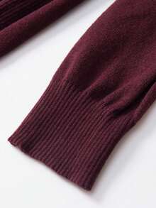 Manfinity Homme 男士纯色罗纹针织衫（不含衬衫），适合秋冬季节，长袖上衣