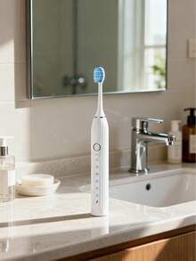 Teckwe 1PC Electric Toothbrush, Deep Cleaning, Suitable For Adults, Applicable For Home Use, Daily Use, Travel, Type-C Fast Charging, 500mAh Battery Capacity, Ultra-Long Battery Life, Oral Cleaning Set, Valentine's Day Gift - Multicolor - View 4