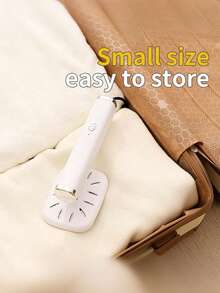 Teckwe 1个200毫升ABS塑料手持蒸汽熨斗，迷你便携式电熨斗，USB插头供电，去除褶皱，易于存放，轻巧符合人体工程学设计，适合感恩节、日常居家办公、旅行、出差、所有季节，衣物护理工具，便携式蒸汽熨斗，家用小工具。 - 彩色 - 查看 4