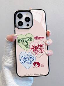 THE POWERPUFF GIRLS X SHEIN 1pc Cute And Creative Cartoon Collaboration With A Cat Pattern, High-End Texture, Simple, Fully Transparent, Shockproof And Fashionable Phone Case. Halloween And Christmas Gift, Compatible With IPhone - Multicolor - View 4