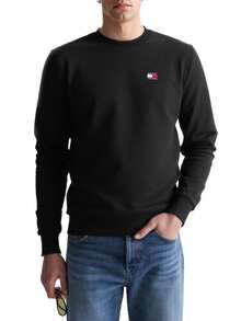 Tommy Hilfiger Badge Men's Crew Neck Sweatshirt Black - Black - View 1