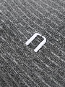 NEON BLANC Men's Street Fashion Woven Denim Black Vertical Stripe Gradient Long Pants - Black - View 3