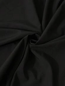 فستان أنيق بياقة منحرفة الكتف مع كتل لون للمراهقات