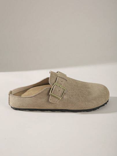 Solecia 纯色圆头厚底休闲舒适家居拖鞋