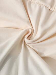 فستان أنيق بياقة منحرفة الكتف مع كتل لون للمراهقات