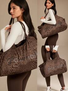 GLOWMODE Big Glow 27L 侧袋大容量帆布手提包健身房工作室旅行度假日常运动服 - 棕色 - 查看 6