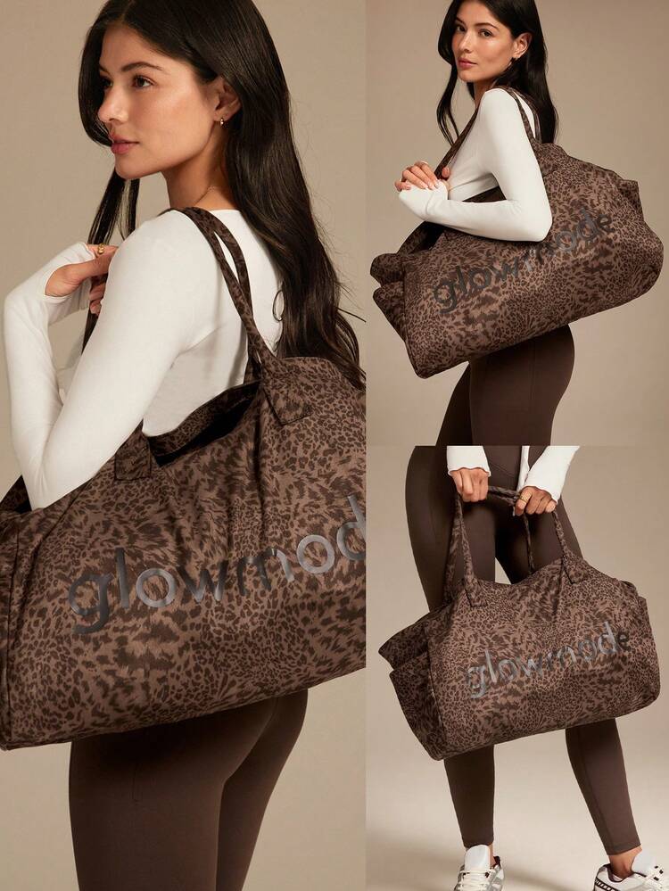 Bolso de lona grande con bolsillos laterales, gran capacidad de almacenamiento de 27L, para gimnasio, estudio, viajes, vacaciones, uso diario y actividades