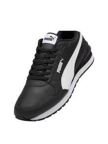 Puma ST Runner V4 L Men's Sneakers Black / White 39906801 - Black White - View 4