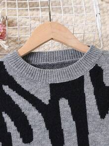 Sparklyn Autumn/Winter Knit Sweater Set For Women, Loose Casual Crew Neck Pullover Sweater And Wide Leg Pants2 Piecesce Outfit Sweater Pants Set Girls Sweater Sets Black And Grey Outfit Sweatshirt Straight Pants Suit Teen Girl Off Shoulder Loose Fit Collared Dress, Versatile For Home, Outing, Party, Back To School Off The Shoulder Dress Dress With Sleeves Mini Dress Knit Dress Cream Dress Girls Sweater Sets Teen Girl Brown Set Teen Two Piece Long Sleeve Set Tweens Two Piece Set Girl Knit Set 2 Piece Set Women Girls Sweater Sets Teen Girls Loungewear Set Sweatshirt Straight Pants Suit Tween Girl Two Piece Set Teen Girl Girl Knit Set Girls Autumn Outfits Girl Clothes Autumn And Winter Clothes Long Sleeve Knit Top And Pants Set Ribbed Knit Two Piece Set Teen Knit Set - Black and White - View 3