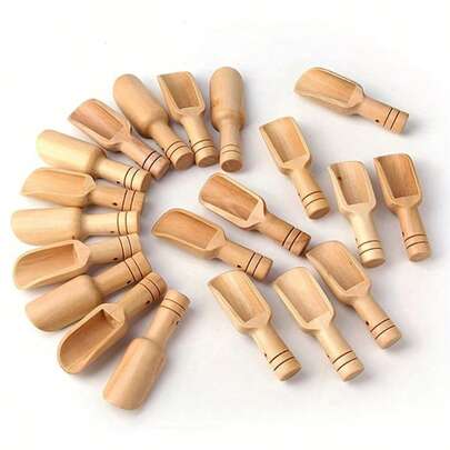 2/5/12 Wooden Mini Spice Spoons, Multi-Functional Small Wood Sugar, Tea, Coffee Flavoring Spoons, Milk Powder Tea Spoons, Wooden Salt Spoons, Small Wooden Spoons, Small Salt Spoons, Bath Salt Spoons, Measuring Spoons, Pet Food Spoons