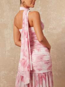 Lumalex Đầm dài màu hồng ánh kim nhuộm tie-dye dáng suông cổ yếm, có đệm ngực, dành cho nữ, thích hợp cho năm mới, phong cách mới, yên tĩnh, sang trọng, dạ hội, tiệc tùng, tiệc chiêu đãi, kín đáo, sang trọng cổ điển, lấp lánh, tiệc tùng ngày lễ, tiệc rave, lễ hội, đi chơi, kỳ nghỉ, nóng bỏng, ngoài trời, nhiều lớp, mùa cưới, tiệc tùng, ID Al-Adha, tiệc Al-Adha, phong cách năm mới, đầm dự tiệc, đầm tie-dye, đầm dài màu hồng dành cho nữ. - Màu Hồng baby - Xem 8