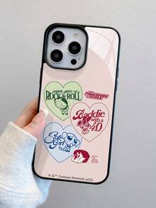 THE POWERPUFF GIRLS X SHEIN 1pc Cute And Creative Cartoon Collaboration With A Cat Pattern, High-End Texture, Simple, Fully Transparent, Shockproof And Fashionable Phone Case. Halloween And Christmas Gift, Compatible With IPhone - Multicolor - View 5