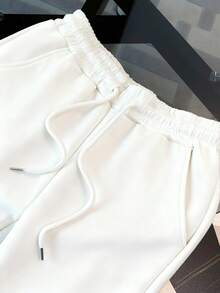 Resyla Loose Princess Collar Half-Zip Raglan Sleeve Top + Elastic Waist Casual Pants With Slant Pockets