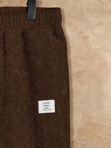 Manfinity VCAY 2pcs/Set Men's Loose Knit Casual Long Sleeve Jacket And Pants Suit Brown Set Men Earthy Clothes Men Mens 2 Piece Outfits Men 2 Piece Set Spring Fall Men 2 Piece Set Brown