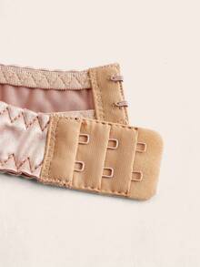 Charlaine Solid Satin Bra & Panty Lingerie Set - Apricot - View 4