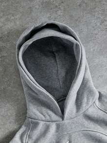 PAVTROS Men's Casual Double-Hooded Patchwork Hoodie,Streetwear,Baggy,Graphic,Matching,Friends,I Love My Boyfriend,Street Style,Couples,Structural Design, Embroidered Pattern,Double Hat