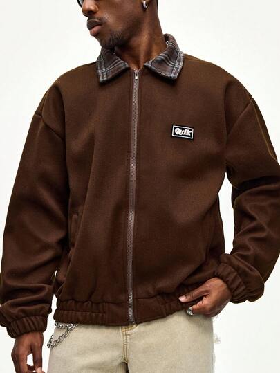 Street Life Abrigo casual con cremallera para hombres