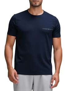 Emporio Armani Men's T-Shirt 2 Pack Navy Blue - Blue - View 2