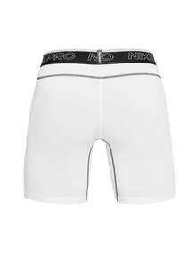 Nike Pro Men's Dri Fit Shorts White - Black and White - View 2