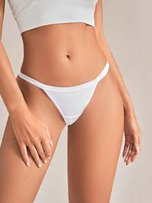 7packs Solid Simple Sexy G-Strings - Multicolor - View 5