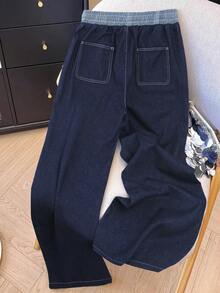 GlowEve Women's Solid Color Casual Denim Jeans