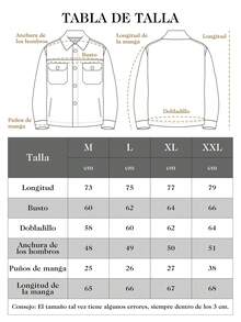 Logeqi® Hombres Chaqueta Casual Formal con 5 bolsos cortavientos de Color Cafe, Marrón, Blanco de hombre - Marrón - Ver 9