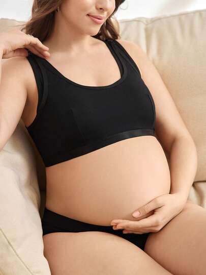 BloomMama Comfortable, Minimalist, Casual Plus Size Maternity & Nursing Bra EasyComfort