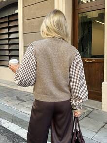 Serisse Áo len nữ cài cúc phía trước kiểu dáng retro, áo len thêu 3D, áo len không tay thêu phối màu, áo cardigan không tay thêu hoa, áo len màu nâu, áo vest len màu nâu, phù hợp cho mọi mùa, áo kiểu thường ngày cho nữ, áo mùa đông cho nữ, áo năm mới, áo nữ năm mới, phong cách Pháp thường ngày, cổ điển, tối giản, phù hợp mặc hàng ngày, phong cách Pháp, phong cách châu Âu, áo len cho nữ. - Màu Khaki - Xem 2