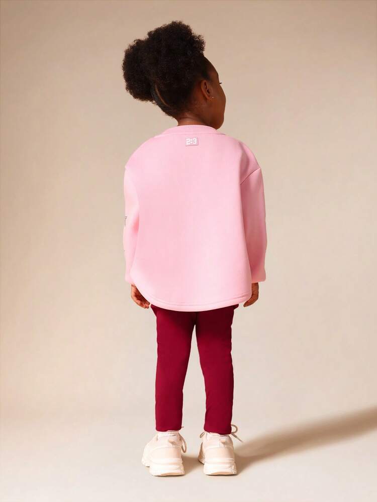 Hoodie And Leggings Co-Ord Set With Leopard Print