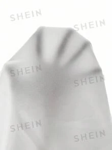 SUMWON 拉链短款连帽衫，罗纹下摆，纯色 - 白色 - 查看 7