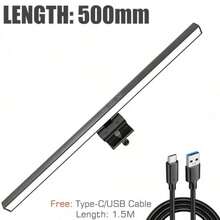Thanh đèn màn hình, đèn máy tính dùng nguồn USB, đèn màn hình LED chăm sóc mắt, đèn màn hình có thể điều chỉnh độ sáng và nhiệt độ cho bàn làm việc/văn phòng/gia đình/chơi game - 3 màu có thể điều chỉnh - Xem 12