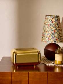 Cirelle Nordic-Style Creative Electroplating Highly Attractive Simple And Elegant Tissue Box,Home Stuff,Table,Home Decorations,Home Organization And Storage,Room Decor,Room Decor Bedroom,Kitchen Accessories,Kitchen Tools,Organiser Kitchen,Travel,Holiday - Gold - View 5