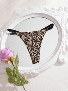 Seamless Sexy Leopard Print G-String, Minimalist & Fashionable, Suitable For Summer ClassicAnimalPrint - Multicolor - View 5