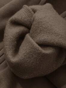 DAZY 男士纯棕色卫衣，秋季款 - 棕色 - 查看 7