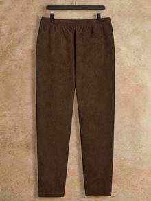 Manfinity VCAY 2pcs/Set Men's Loose Knit Casual Long Sleeve Jacket And Pants Suit Brown Set Men Earthy Clothes Men Mens 2 Piece Outfits Men 2 Piece Set Spring Fall Men 2 Piece Set Brown