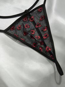 SpicyHot 4pcs Plus Size Sexy Lingerie Set With Underwire, Valentine's Day - Multicolor - View 5