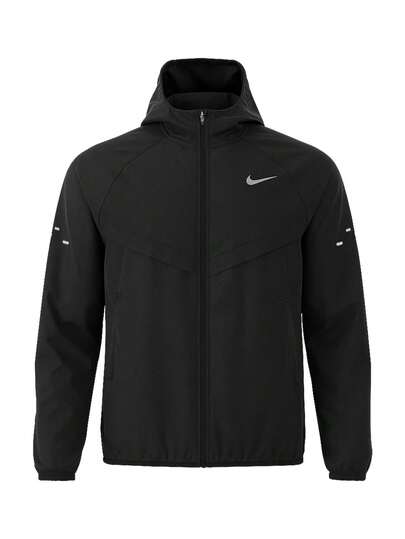 Nike Stride Men's Running Jacket Black