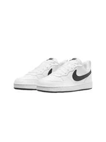 Nike Court Borough Low Recraft Kids Sneakers White Black DV5461 - White/Black - View 2