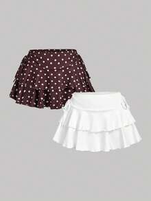 SHEIN MOD 2 chiếc váy xếp nếp eo có dây rút, phong cách học sinh, lấy cảm hứng từ phong cách quý tộc xưa, hoàn hảo cho văn phòng và đi làm, Y2K, thích hợp cho buổi tối hẹn hò, tiệc tùng, hoàng gia, lễ hội và sinh nhật - Nhiều màu - Xem 12