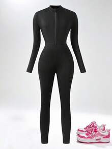 Sparklyn Tween Girls Warm Street-Style Skinny Pants, Autumn/Winter Fall - Black - View 1